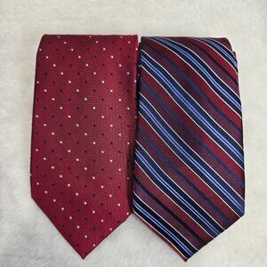 Pierre Cardin & Jones NY Men's Ties 100% Silk Just Beautiful Set of 2 Ties